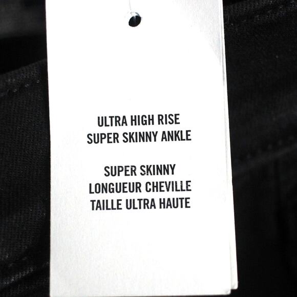 NWT Abercrombie & Fitch Ultra High Rise Super Skinny Ankle Jean Size 00 - Picture 6 of 7